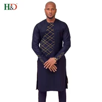 

H & D Wholesale 2018 Fashion Style Kitenge Dress Designs Dresses Designs African Men Clothing With Good Quality