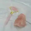 High quality Mini Single Rose Quartz Jade Roller Facial Message Roller With Guasha Stone