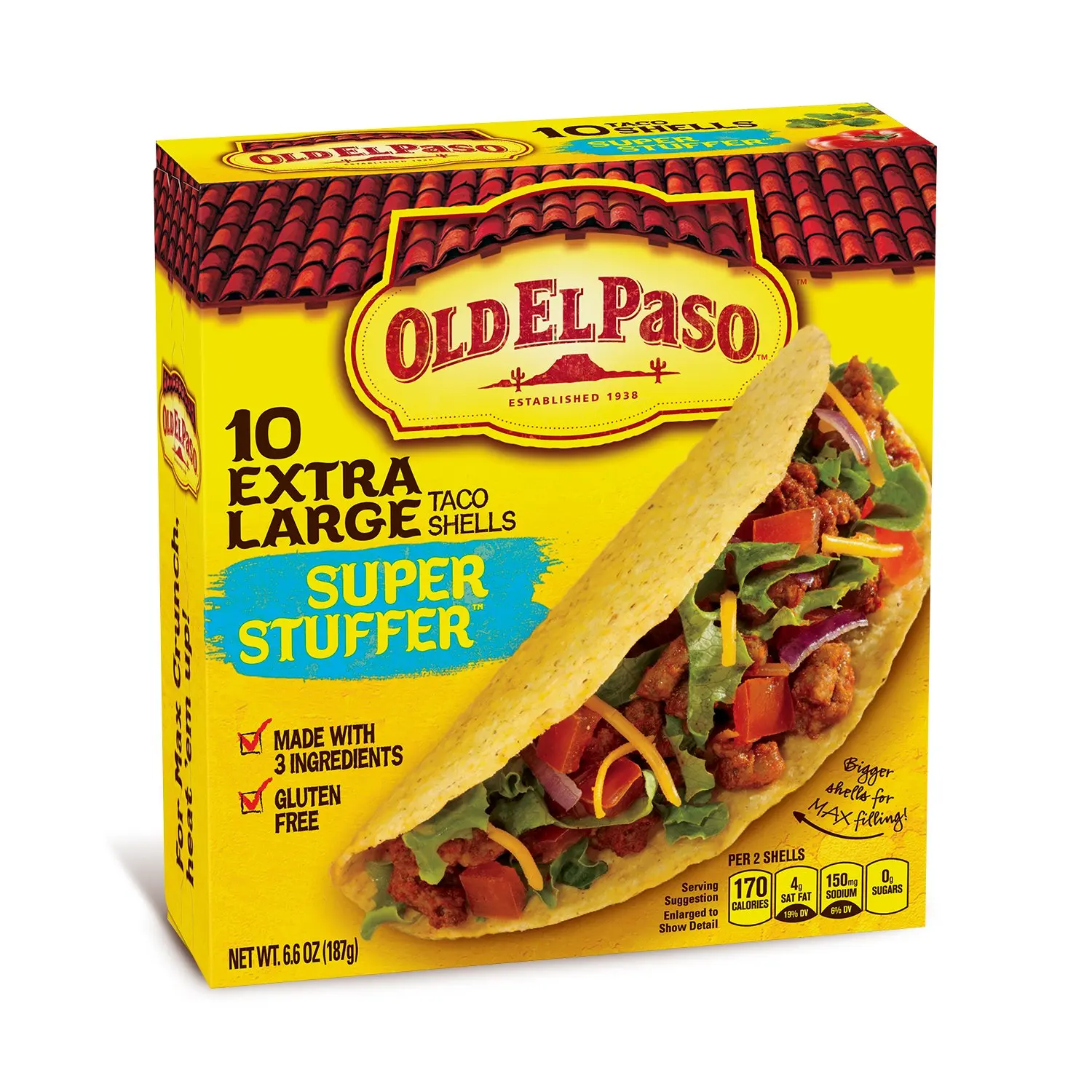 38.38. Old El Paso Super Taco Shells, 6.6-Ounce Boxes (Pack of 12). 