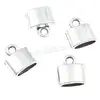 New Zinc Alloy Rectangle antique silver plated End Cap for jewelry making