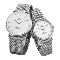 

Valentines promotion customize couple watch lovers water resistant stainless steel watch with your photo in low MOQ