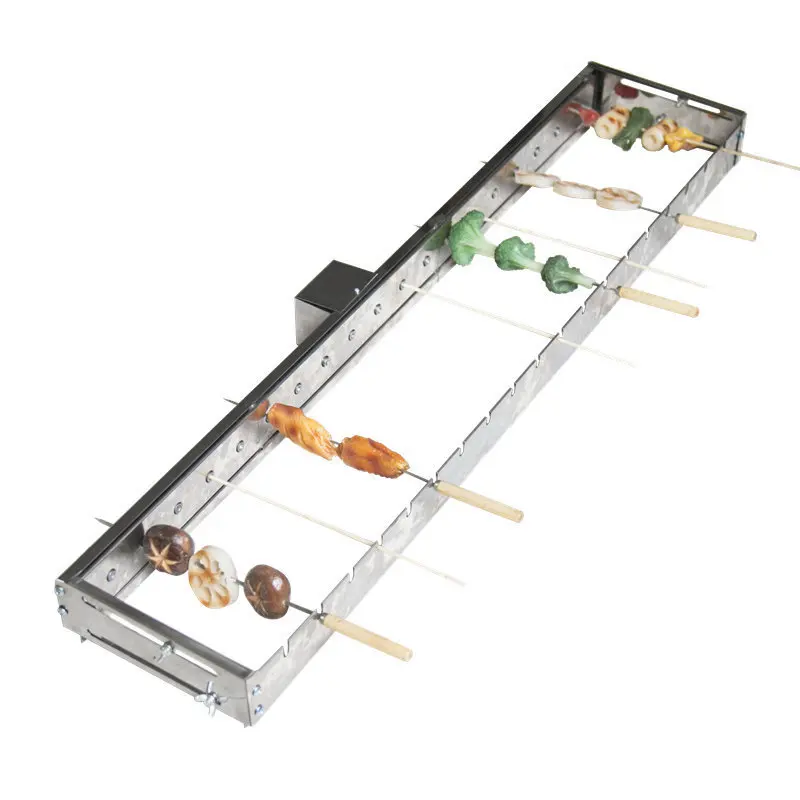 

Not limited to roasting needles Automatically flipping the shelf Adjusting the width Barbecue Grill Rolling skewers 5V, N/a