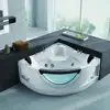 WOMA Sanitary Ware high quality spa whirlpool massage bathtub with tempered glass Q319