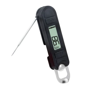 Image of 2019 ESUN New Released Digital Collapsible Folding Instant Read Grill Smoker BBQ Meat Thermometer with Retractable Bottle Opener
