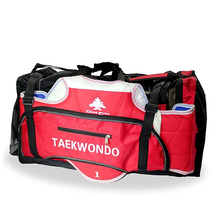 

Super large capacity backpack special storage bag for Taekwondo boxing and karate red&black zipper bag, Black red