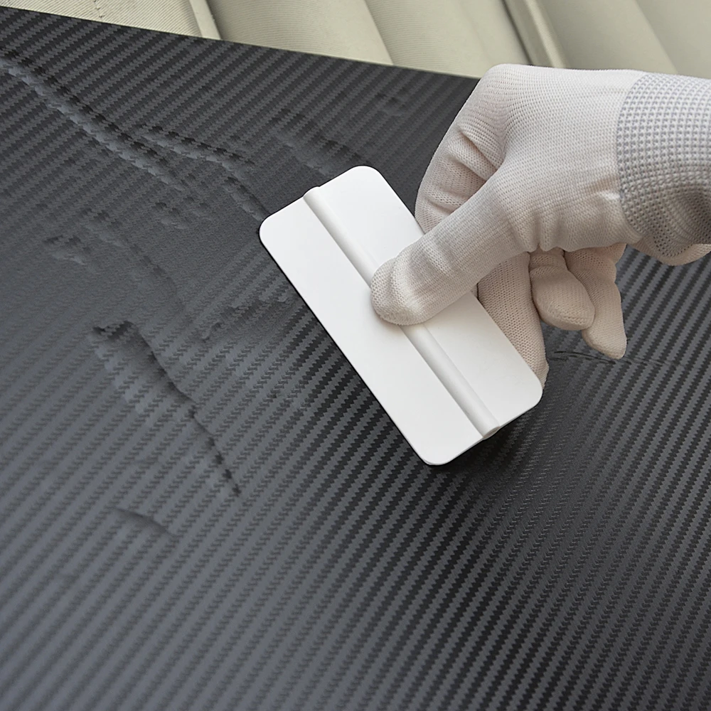 White Soft Card Squeegee Car Sticker Install Tool Mini Squeegee For