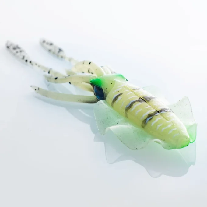 2019 New Model luminous UV soft plastic squid bait tuna fishing lure