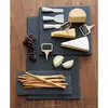 Eco - friendly feature rectangle shape black natural slate plate