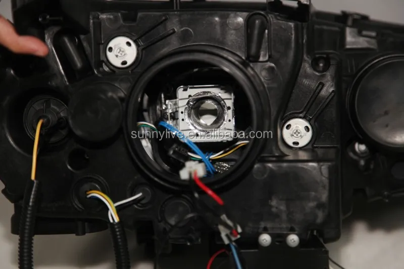 2007-2011 Year For BMW X5 E70 LED Head Light Lamps Black Housing  SN  For Non AFS version