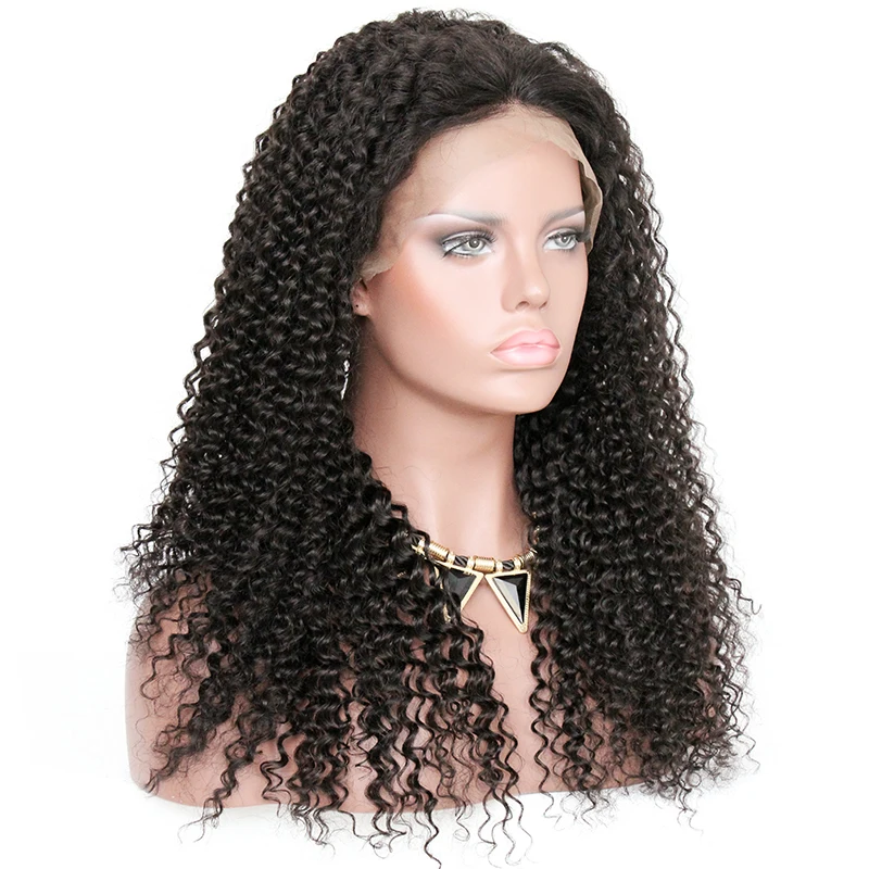 

Premier 150% Density 13x6 Brazilian Kinky Curly Human Hair Lace Front Wigs For Black Women