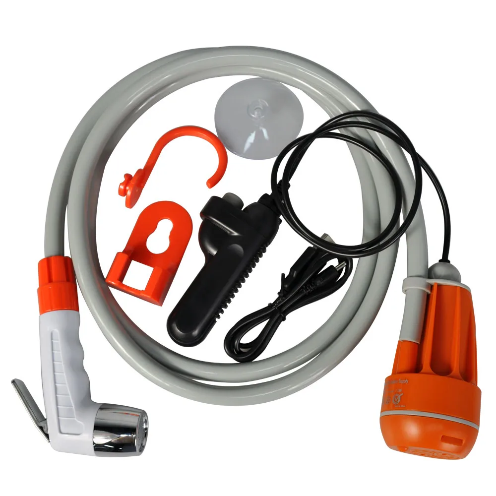 

Outdoor Mobile Shattaf Sprayer Water Pump Portable Pressure Travel Shower Kit For Camping Hiking Travel, Blue or custom made
