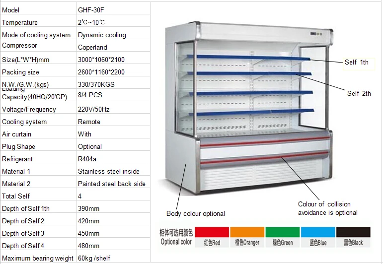 Upright Front Open Cooler For Convenience Store Buy Energy Saving Supermarket Multideck Open
