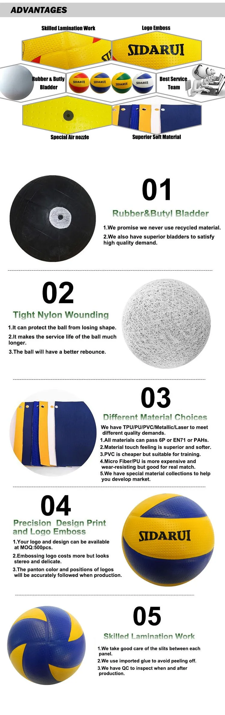 Pu Volleyball Official Training Volleyball Leather Ball Size 5 Soft For