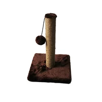 

Single cat scratcher post/Plush Rope scratching post cat trees with funny ball