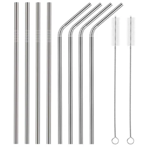 Image of Amazon Top Seller Reusable Engraved Stainless Steel Tumblers Straws with Keychain