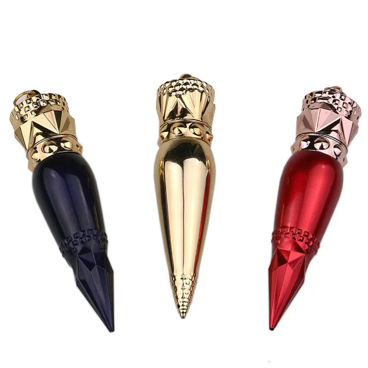 

New Design lipstick Smoking Pipe Queen's Scepter Metal Smoking Pipepipas para fumartabacco pipe, Red;black and gold