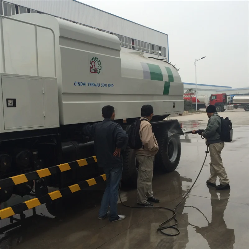 
6x4 16,000 liters high pressure pump water tank spraying truck 