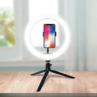 

USB Powered Live Streaming Makeup LED 10" Ring Light Tripod