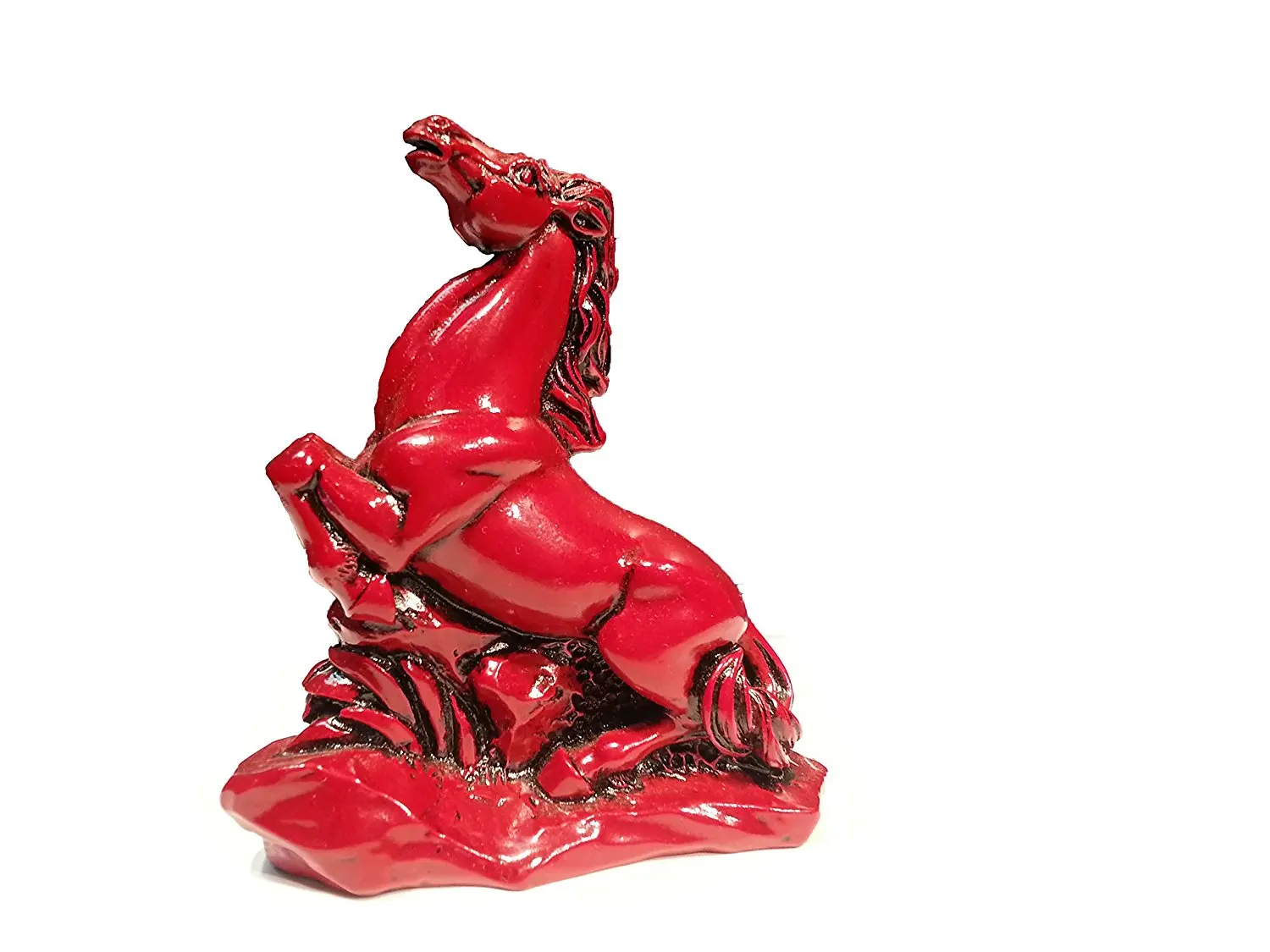 red resin statues