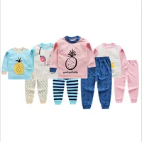 

Factory low price wholesale Autumn 100% cotton 2pcs long sleeve baby clothes sets