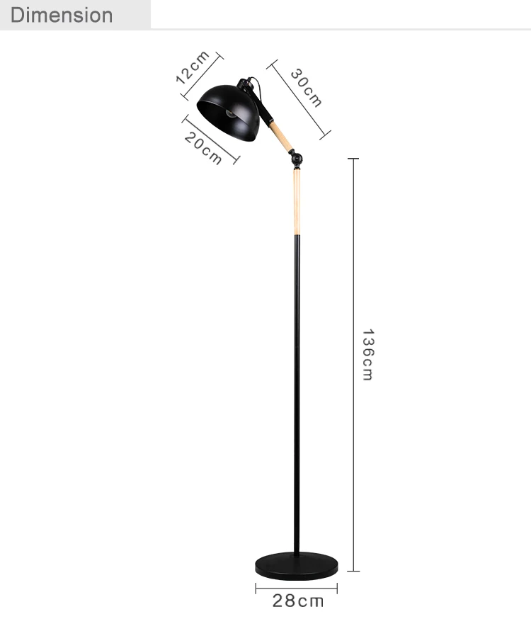 Modern Hotel Decorative Lights Black Led Metal Indoor Reading Iron