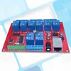 local button network switch 8-way Ethernet relay board