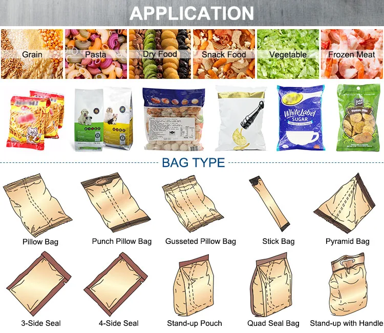 Popcorn Snack Plastic Bag Sachet Pouch Automatic Packing Machine for Puffed Food Potato Chips