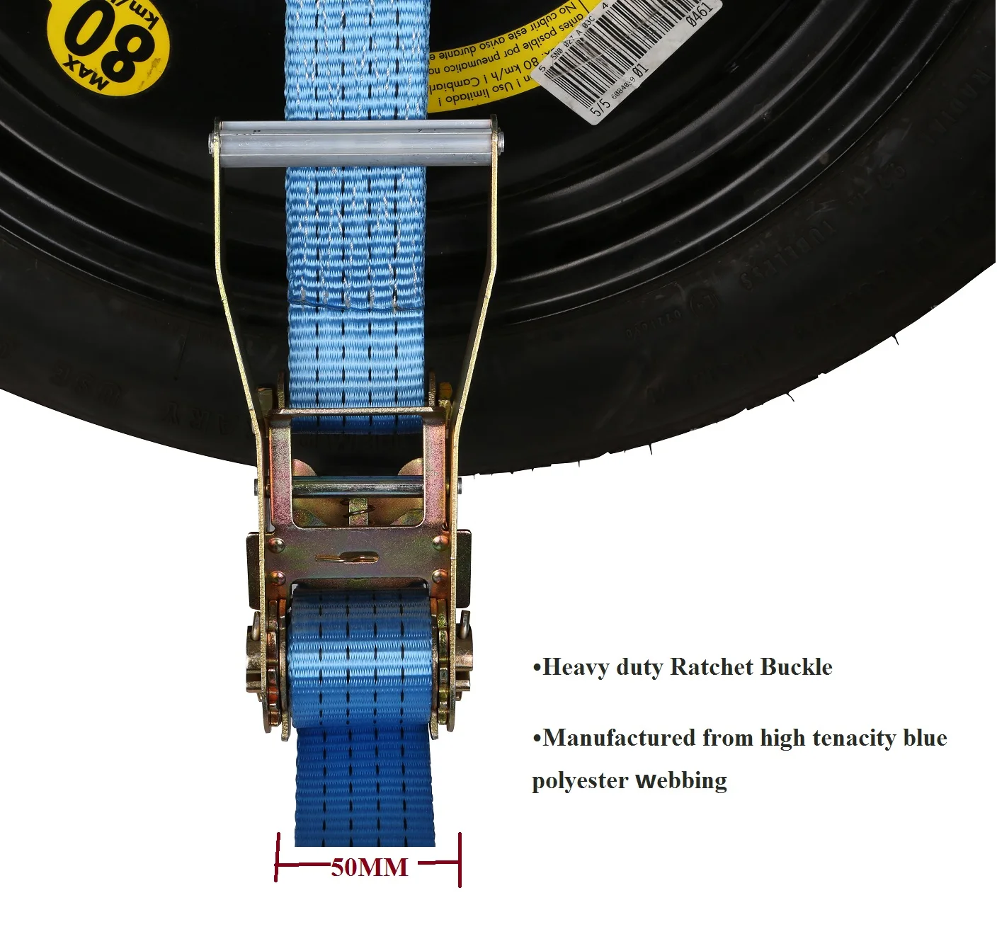 4* Wheel Tie Down Strap Car Carrying Ratchet Tie Down Trailer Wheel