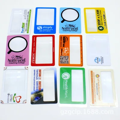 
4X PVC Customize Card Fresnel Magnifying Glass 