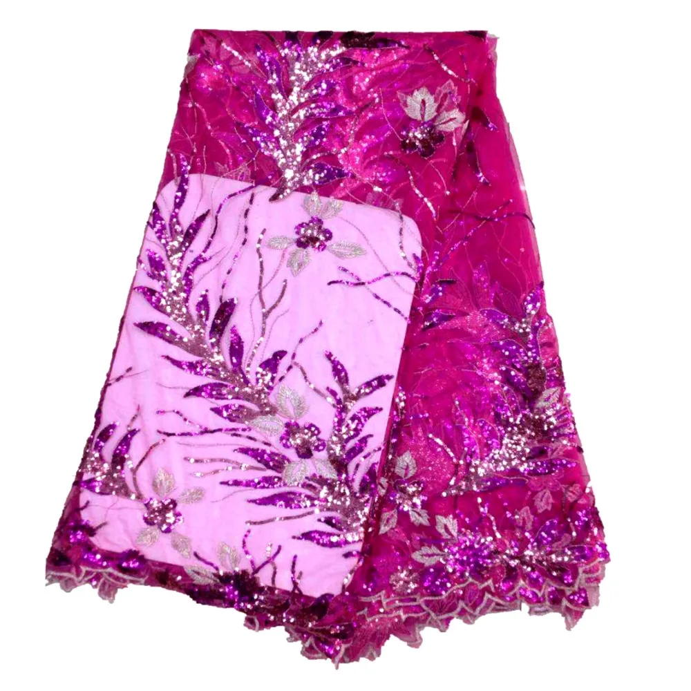 

Lace dress fabric mesh lace market in dubai sequins lace HY0361