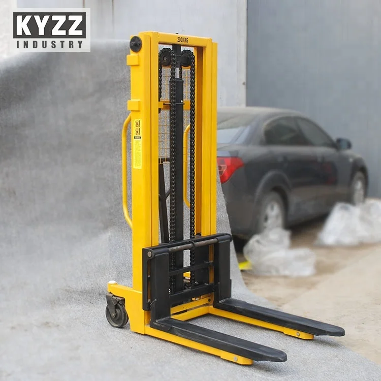 Double Fork Hydraulic Manual Forklift Pallet Stacker Industry Mechanical Adjustable Fork Hand Pallet Jack Buy Pallet Stacker Manual Pallet Stacker Manual Forklift Manual Pallet Stacker Product On Alibaba Com