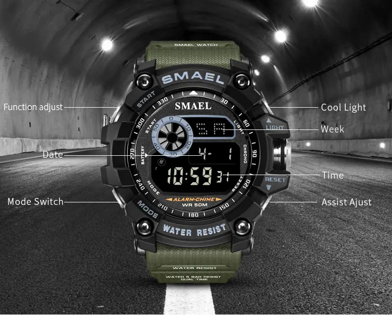 cool new style Smael 8010 wrist watch digital watch