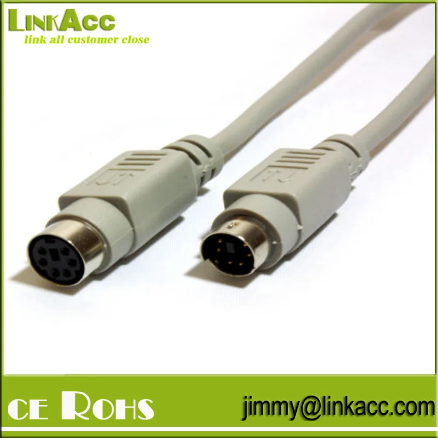 50pcs USB 2.0 MALE PLUG to MINI DIN 6 PIN FEMALE MOUSE PS//2 connector
