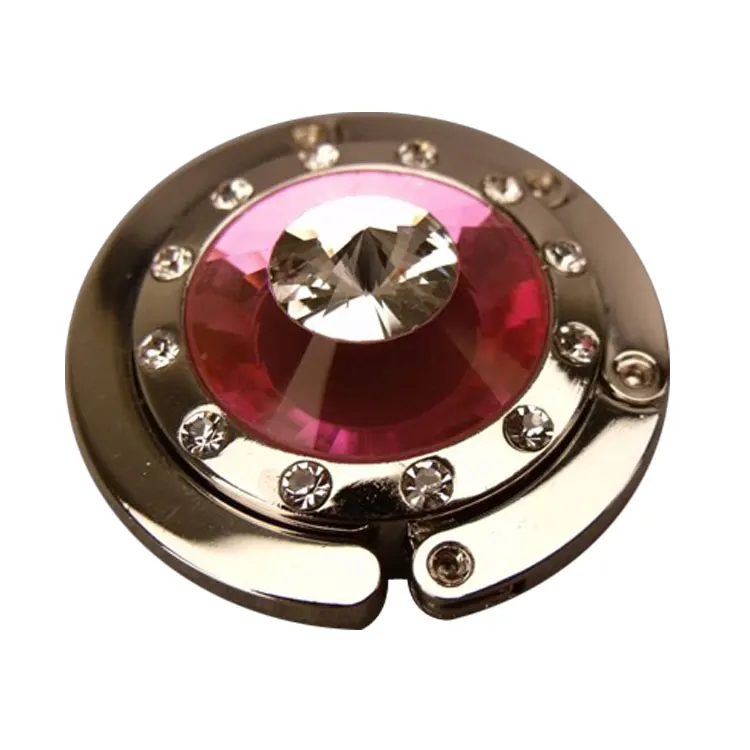 2017 wholesale cheap orange bag hanger hook zinc alloy bag holder custom logo metal bag hanger