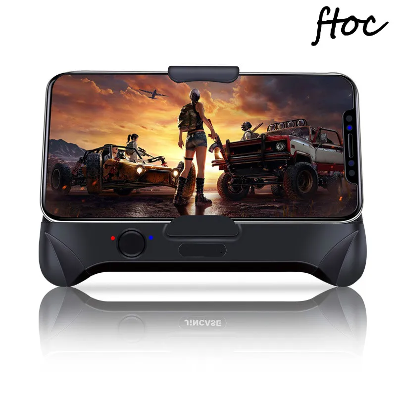 

New 4 in 1 Mobile Joystick Phone Charging Game Control Shooter Colling Fan GamePad Controller For Iphone And Android, Black