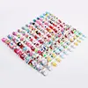 24 pcs Cartoon Designed Nail Art Tips Print Pretty Girl Artificial False nails tips Easy Use Design Tips for Nail Salons