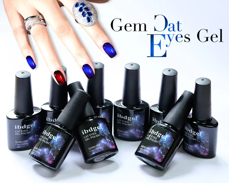 soak off gel polish cat eye 