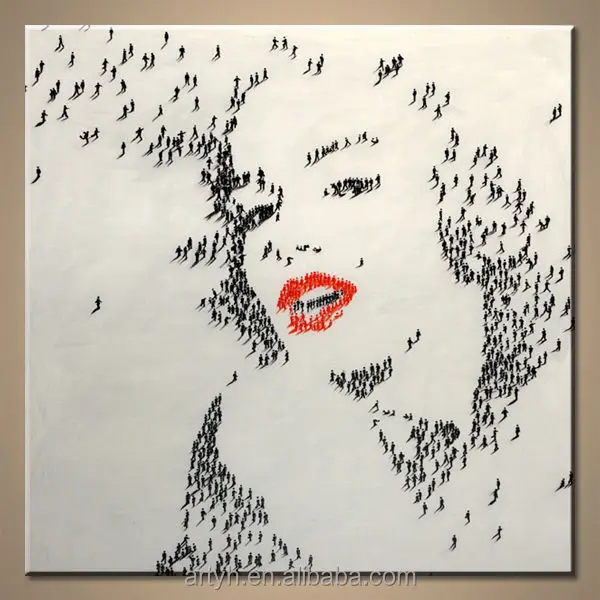 Popüler El Yapımı Marilyn Monroe Pop dekoratif tablolar