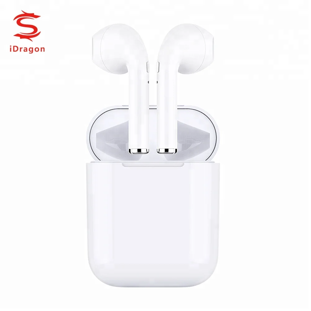 

New Double Ear mini Headsets Earbuds wireless Headphones Earphone Earpiece Air pods for apple iphone Android Air pods, White