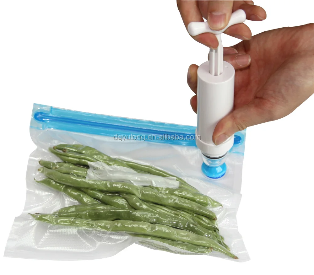 Ziplock Sous Vide Bags Kit With Manual Vacuum Pump For Joule Cooker