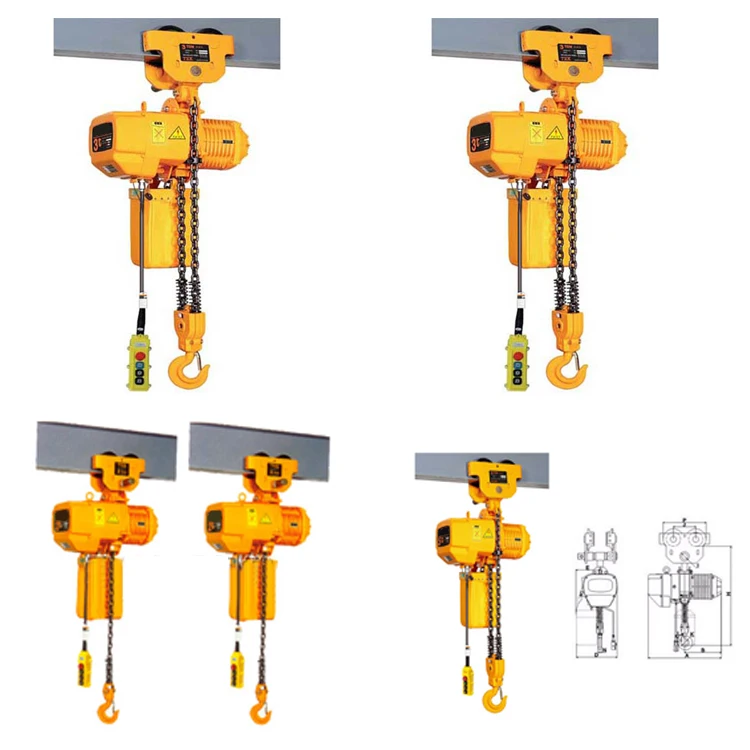 Monorail Hand Pulley Electric Chain Hoist 500kg Buy Electric Chain