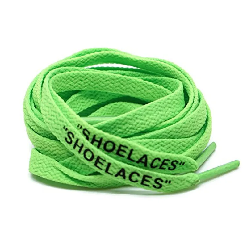 white shoelaces flat