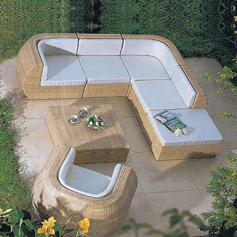 Cheap Outdoor Wicker Furniture L Shaped Rattan Sofa Sets Hfa052 Buy