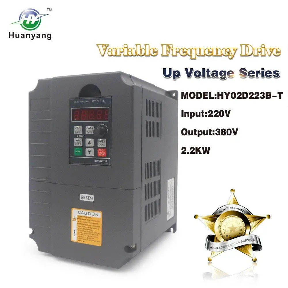 HuanYang VSD 220V 4KW 5HP VARIABLE FREQUENCY DRIVE INVERTER VFD