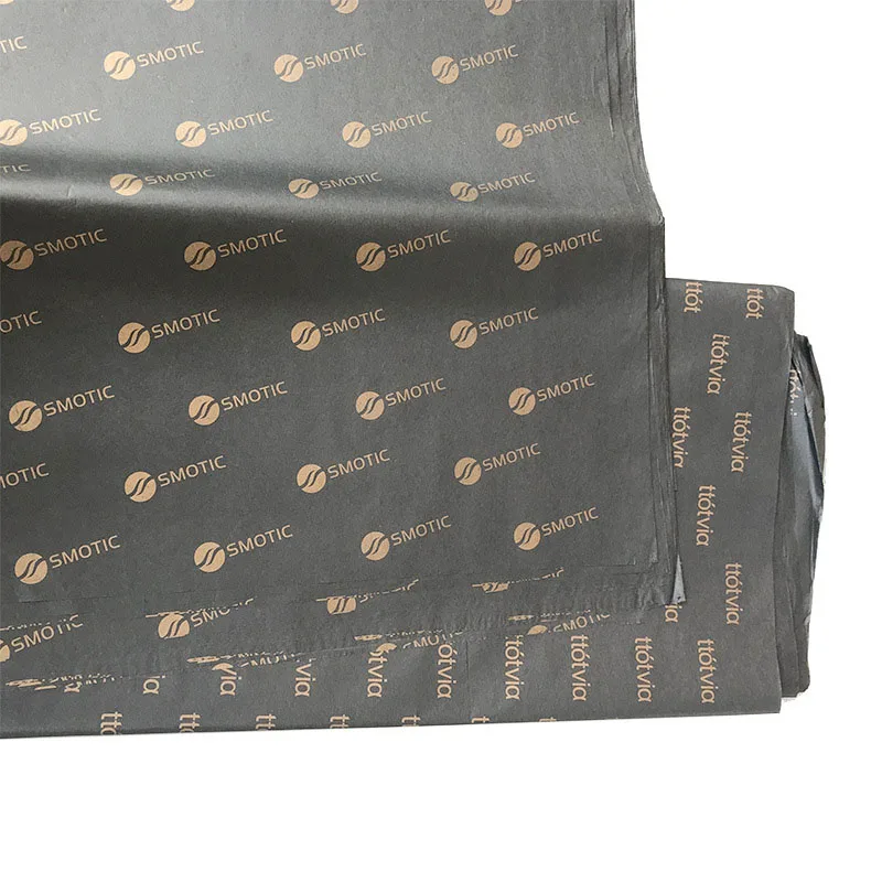 Custom Brand Name Printed Wrapping Tissue Paper For Clothing Packaging