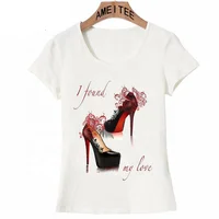 

New Summer Casual Tops Women's T-shirts, Custom Printed Design Fashionable V Neck T Shirts Women, Graphic T shirts