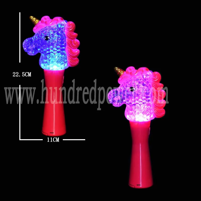 Plastic Led Super Magic Unicorn Wand,Light Up Orbiter Spinning Wand