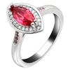 High quality shiny stone 925 stamped silver ring with custom made logo design wedding ring for women wholesale