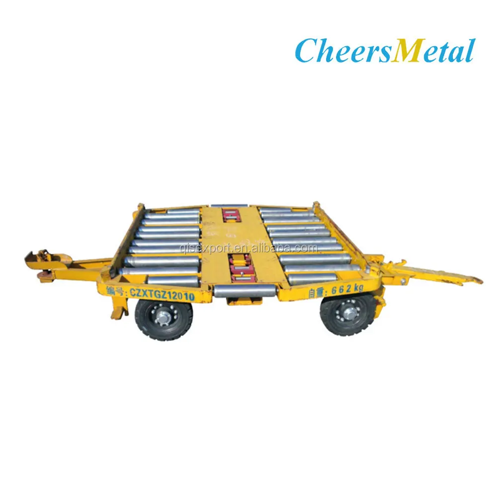 Airport Container Dolly with rolling