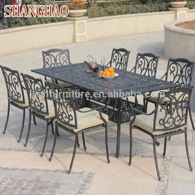 cast aluminum patio dining set outdoor metal furniture